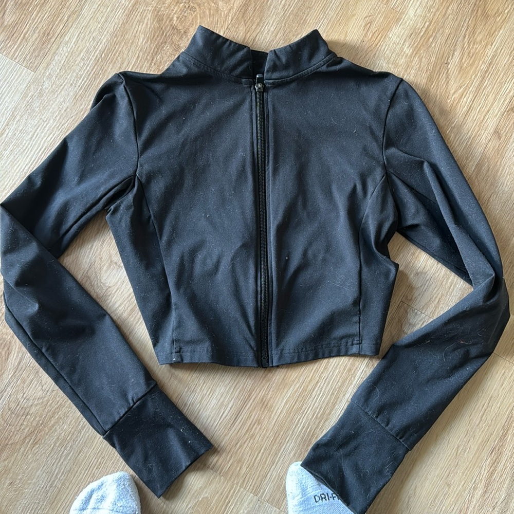 Balance or vitality black workout zip up